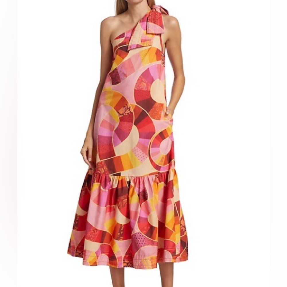 Farm rio patch twirl dress